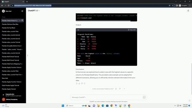 pandas select row with highest value смотреть онлайн