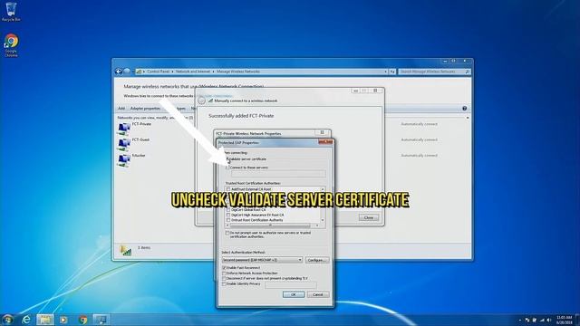 Connecting Windows 7 to FCT Private смотреть онлайн