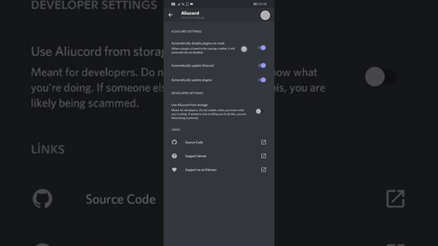 Aliucord - Android BetterDiscord смотреть онлайн