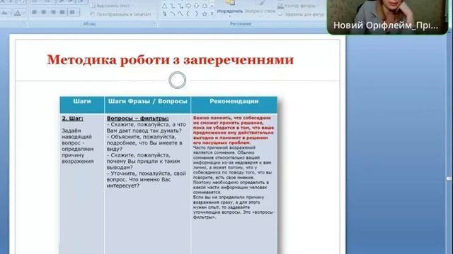 Робота з запереченнями. Заперечення є і будуть, важливо вміти з ними працювати! смотреть онлайн