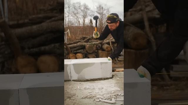 Утеплять Такие Стены НЕ НУЖНО! Путь к Дому Мечты, Серия 9 – Д400, клей пена, U-блоки #diy смотреть онлайн