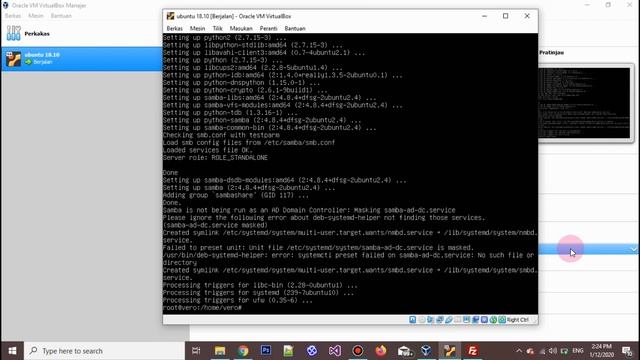 Install SAMBA SERVER of Ubuntu 18.10 смотреть онлайн