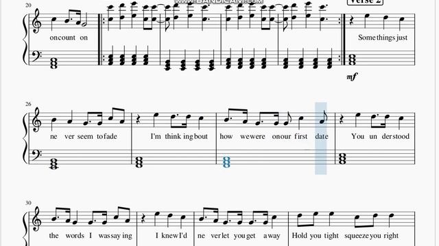 Clairo - " 4EVER " Piano Sheet Music Notes Score Free Beginner ( With Lyrics ) смотреть онлайн