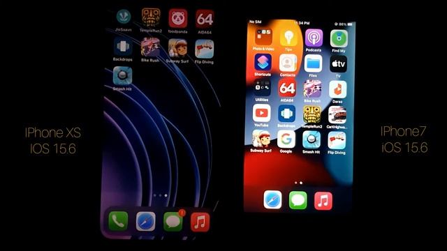 iPhone 7 vs iPhone XS | performance test смотреть онлайн