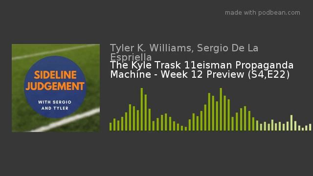 The Kyle Trask 11eisman Propaganda Machine - Week 12 Preview (S4,E22) смотреть онлайн