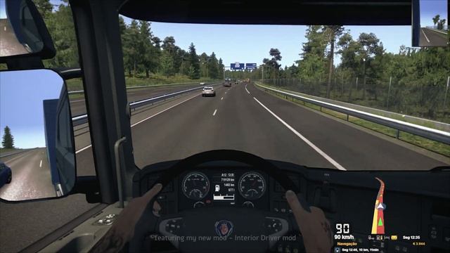 ETS2 Interior Driver Mod | Grand Utopia from Monteil to Kenzie - 02 смотреть онлайн