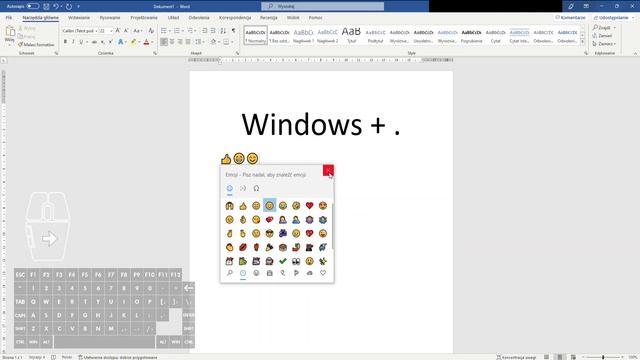 Jak w Microsoft Word 2021 z wgranym systemem Windows 10 użyć ikonek Emoji? смотреть онлайн