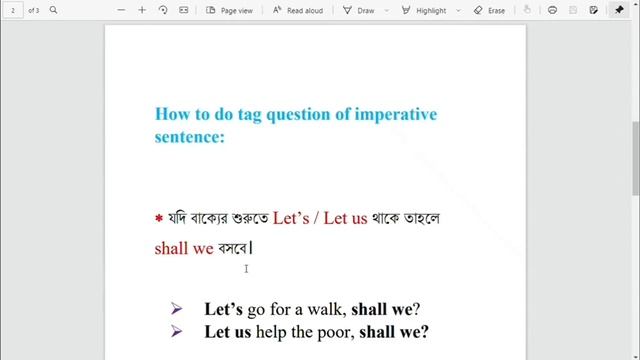 Tag Question of Imperative Sentence смотреть онлайн
