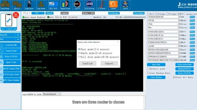 Activation du disque dur sur carte mère iPhone XR avec le programmateur JC P13 Nand смотреть онлайн