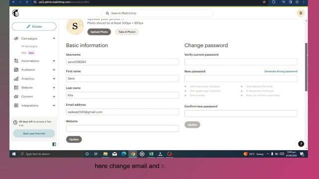 how to change email address in mailchimp смотреть онлайн