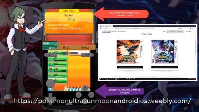 How to run Pokémon Ultra Moon in Android using Drastic 3DS Emulator Nov17 2017 смотреть онлайн
