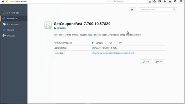 Remove GetCouponsFast Toolbar from Chrome & Firefox смотреть онлайн