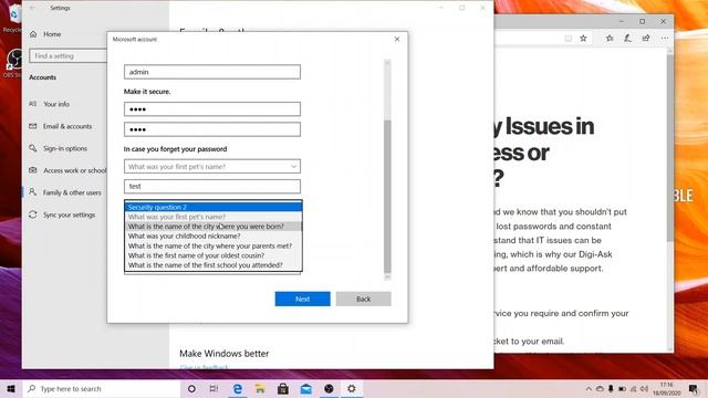Setting up a Separate Admin Account Windows 10 смотреть онлайн