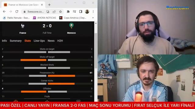 DÜNYA KUPASI ÖZEL | CANLI YAYIN | FRANSA 2-0 FAS | MAÇ YORUMU смотреть онлайн