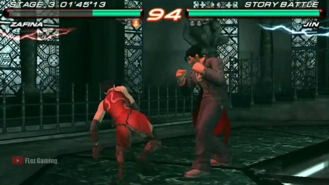Zafina vs Jin Kazama (Boss Battle) - Tekken 6 Gameplay смотреть онлайн