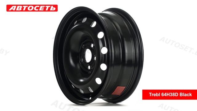 Trebl 64H38D Black: 3D-обзор штампованного диска ● Автосеть ● смотреть онлайн