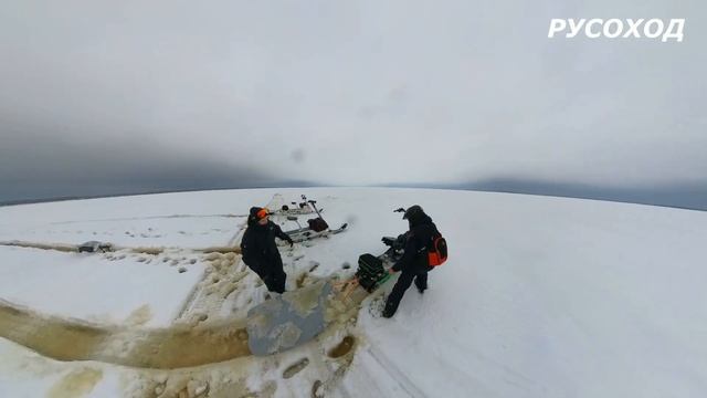 200 км через Рыбинское море на снегокатах #снегокат #эгоист #русоход