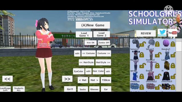 How to make your own OC in school girls simulator смотреть онлайн