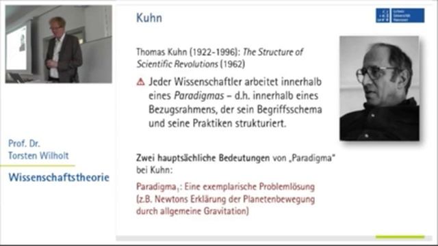 Wissenschaftstheorie 4.1: Thomas Kuhn I: " Received View", Paradigmenbegriff. Prof. Wilholt смотреть онлайн