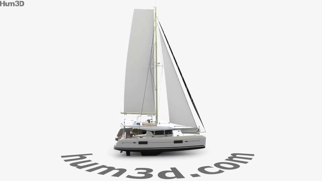 Lagoon 42 catamaran 3D model by 3DModels.org смотреть онлайн