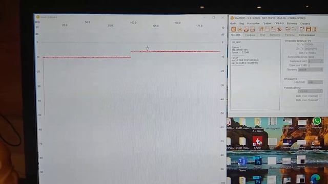 Измерение АЧХ высокоомного щупа.