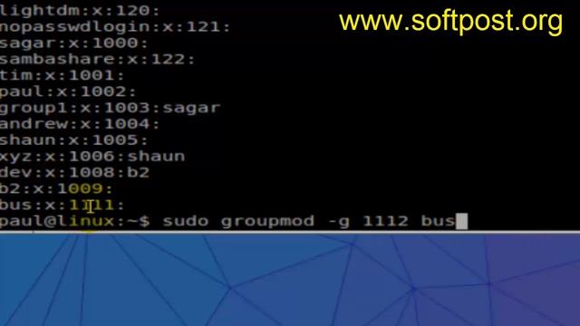 How to change the id of a group in Ubuntu смотреть онлайн