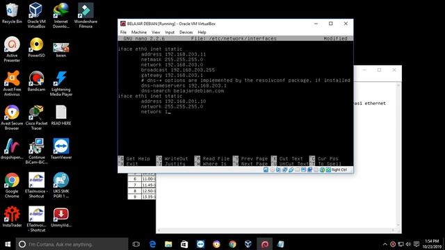 2 KONFIGURASI ETHERNET DEBIAN 8 смотреть онлайн