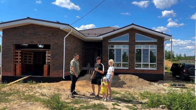 Одноэтажный кирпичный дом 130 м2: опыт жизни и строительства. Обзор вместе с клиентами