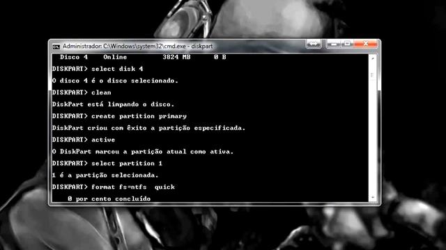Criando pendrive bootável pelo CMD (windows 7) смотреть онлайн