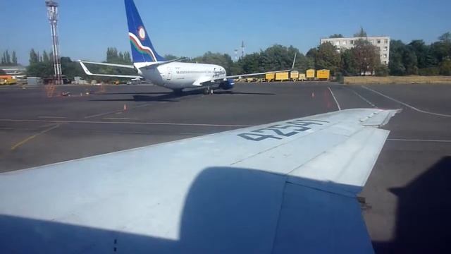 Taxiing on the Apron of Krasnodar in a Kuban Yak-42 смотреть онлайн