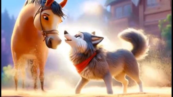 Волк, кот и собака