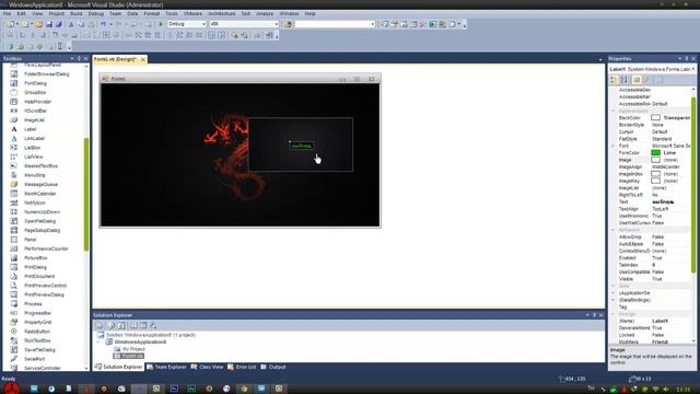สอนใช้ Labe lและ LinkLabel แบบ Transparent By Itteam Studio смотреть онлайн