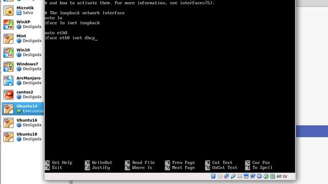 Configuração do IPv4 automático Linux Ubuntu 14.04 server (VirtualBox) смотреть онлайн