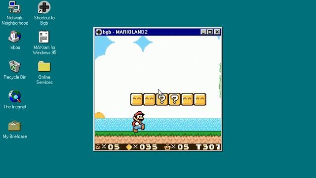 BGB Gameboy/GBC Emulator running on Windows 95 смотреть онлайн