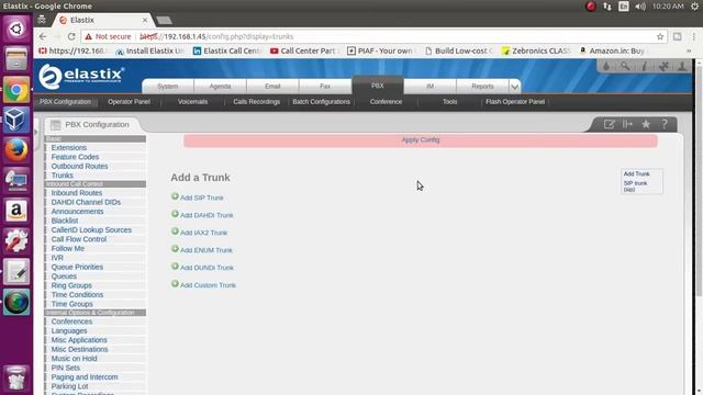 How To Add SIP Trunk In Elastix Free PBX 2.5 For Make Call Outside | Elastix 2.5 PBX Tutorial Part смотреть онлайн