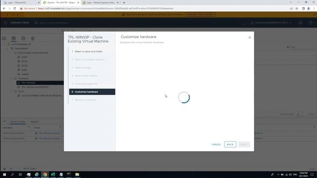 Build your first lab - 06 vCenter VM cloning and snapshot смотреть онлайн
