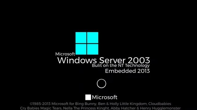 MS Windows Server 2003 Bulit On The NT Technology Embedded 2013 Startup Sound (EU Animation Sound) смотреть онлайн
