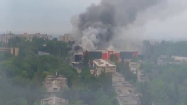 Донецк Горит спорткомплекс Дружба 27 05 14 смотреть онлайн