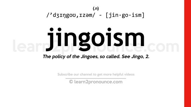 Pronunciation of Jingoism | Definition of Jingoism смотреть онлайн