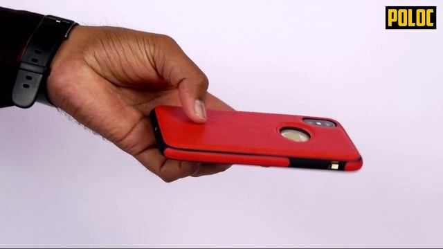 iPhone X XS Red Leather Cover Case смотреть онлайн