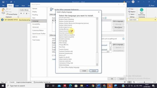 How to Change Language in Microsoft Word or Microsoft Office смотреть онлайн