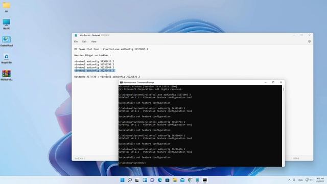 Some ViveTool commands that enable some windows 11 features смотреть онлайн
