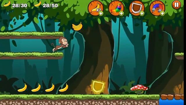 Banana World - Bananas Island - Hungry Monkey Gameplay for Android смотреть онлайн