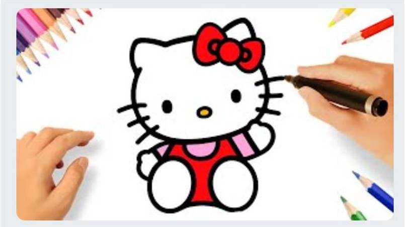 КАК РИСОВАТЬ ХЕЛЛО КИТТИ HELLO KITTY 🎀😺 смотреть онлайн