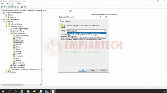 How to Configure Folder Redirection GPO in Windows Server 2016 in Hindi смотреть онлайн