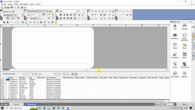 Jak połączyć etykiety Brother Ptouch Editor z bazą danych Access? Odcinek 7. смотреть онлайн