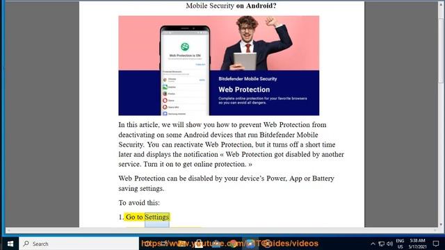 Fix Web Protection not activating when using Bitdefender Mobile Security on Android смотреть онлайн