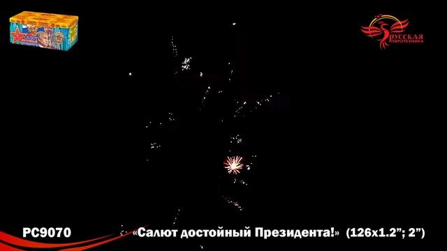 Батарея салютов РС9070 Салют достойный президента! смотреть онлайн