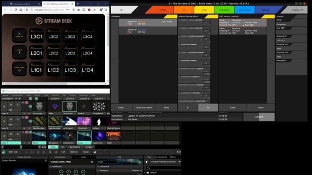 TWO: record edit and playback of OSC messages from Bitfocus Companion w StreamDeck, to Resolume смотреть онлайн